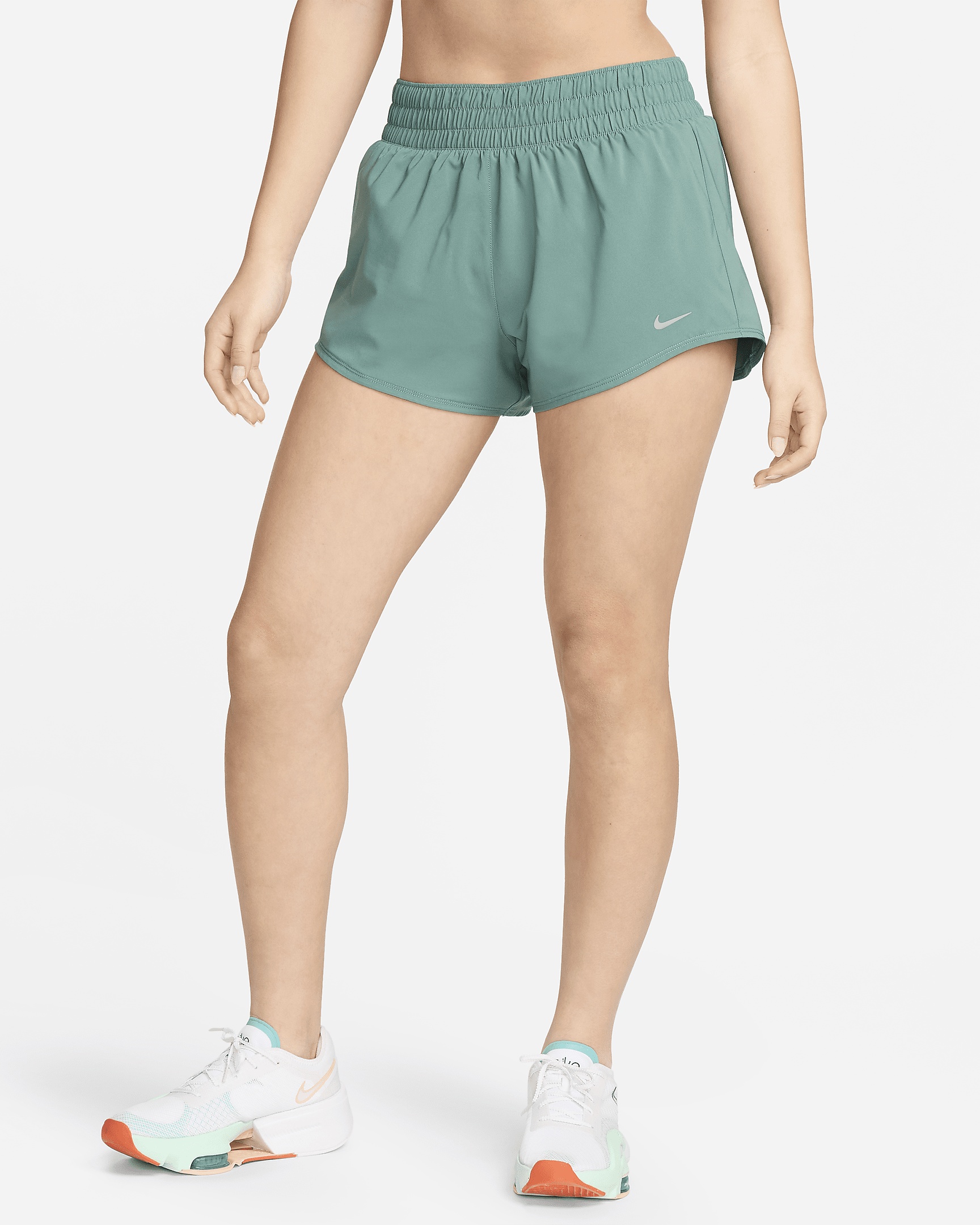 Nike One Women's Dri-FIT Mid-Rise 3" Brief-Lined Shorts - 1