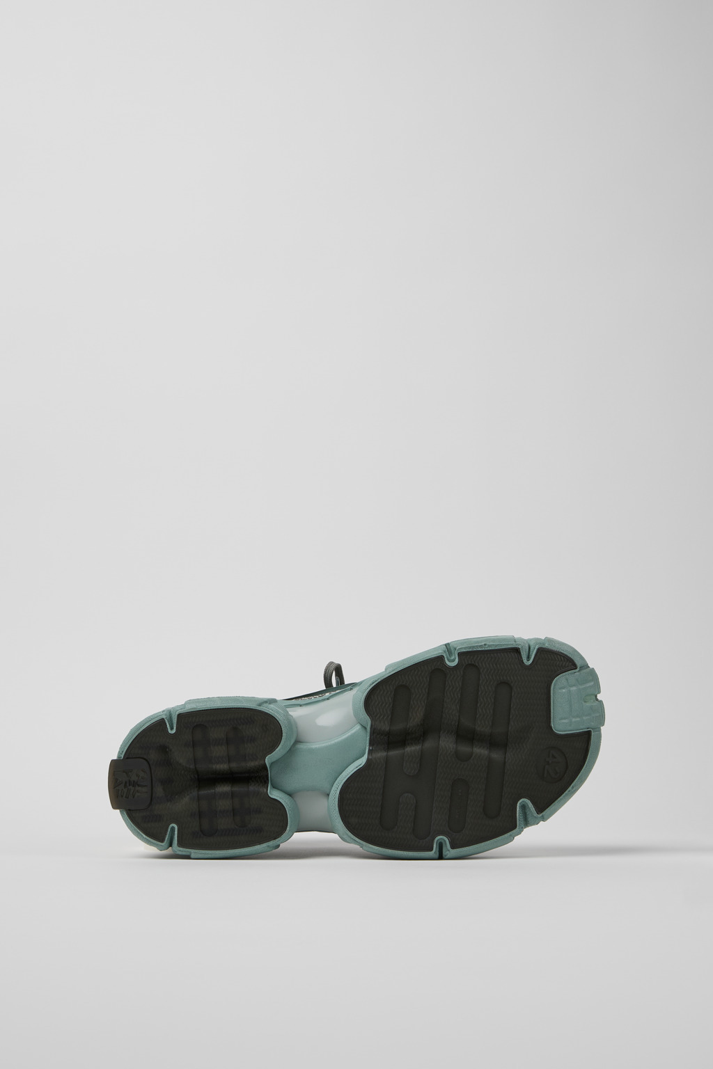 Ice Blue-Gray Caged Sneakers - 5