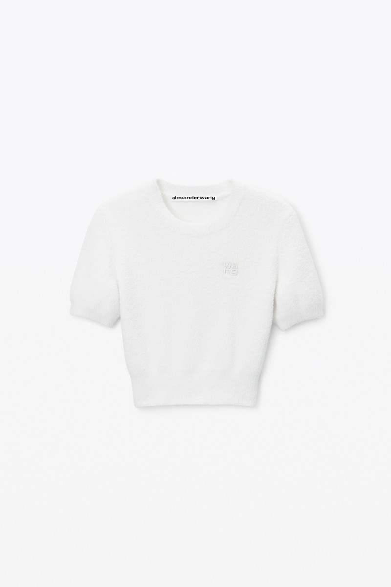 Logo Cropped Sweater Tee 1