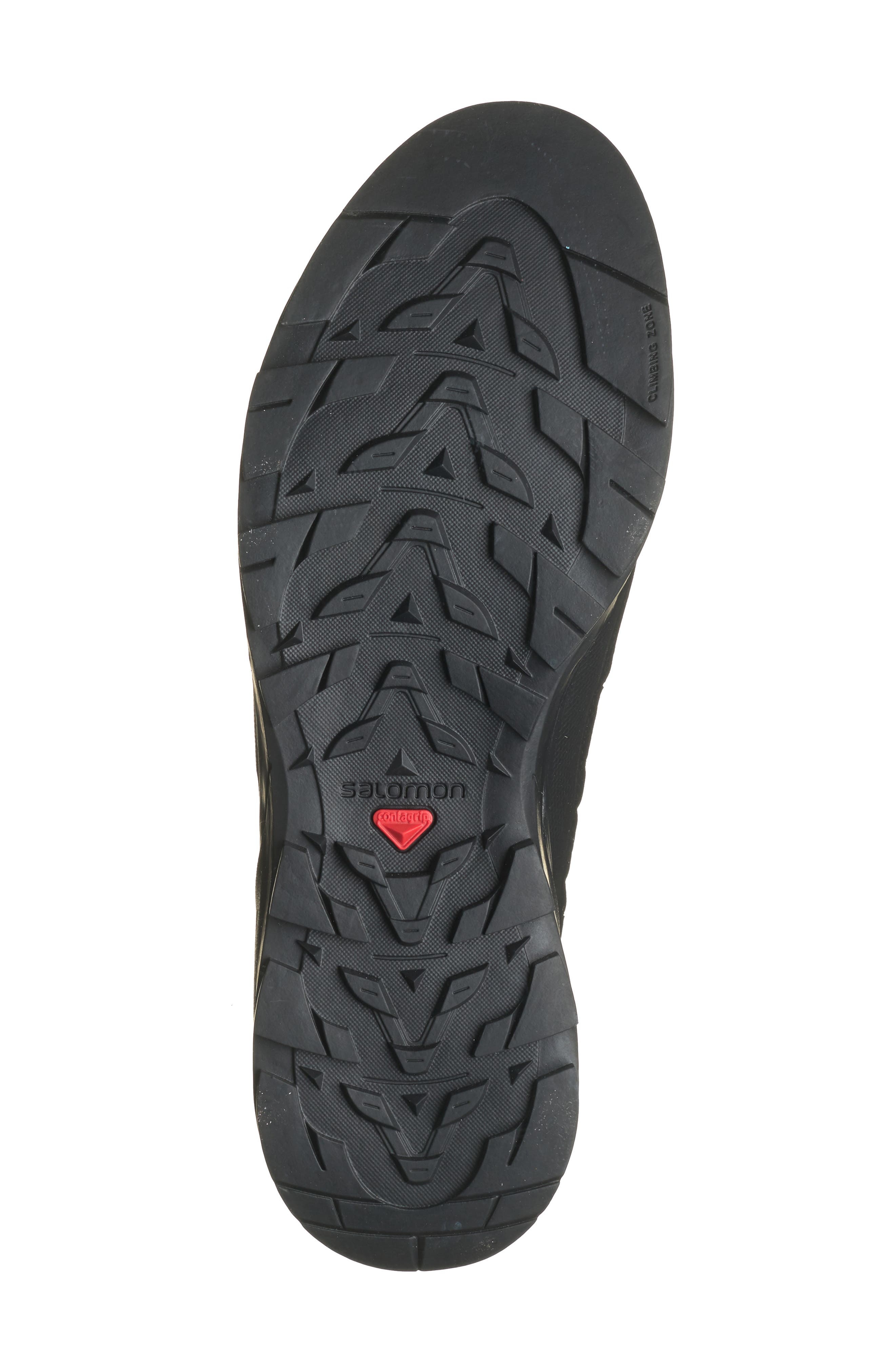 Salomon X-Alp Gore-Tex® Waterproof High Top Sneaker in Black/Black/Asphalt at Nordstrom - 6