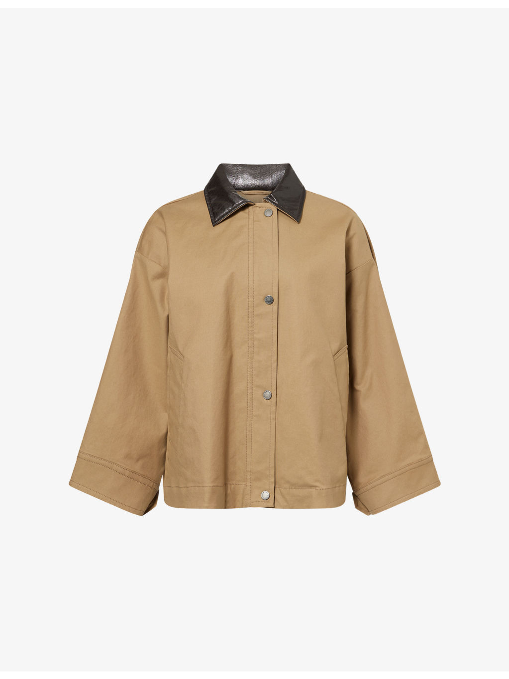Dorema Contrast-Collar Cotton Blend Jacket - 1
