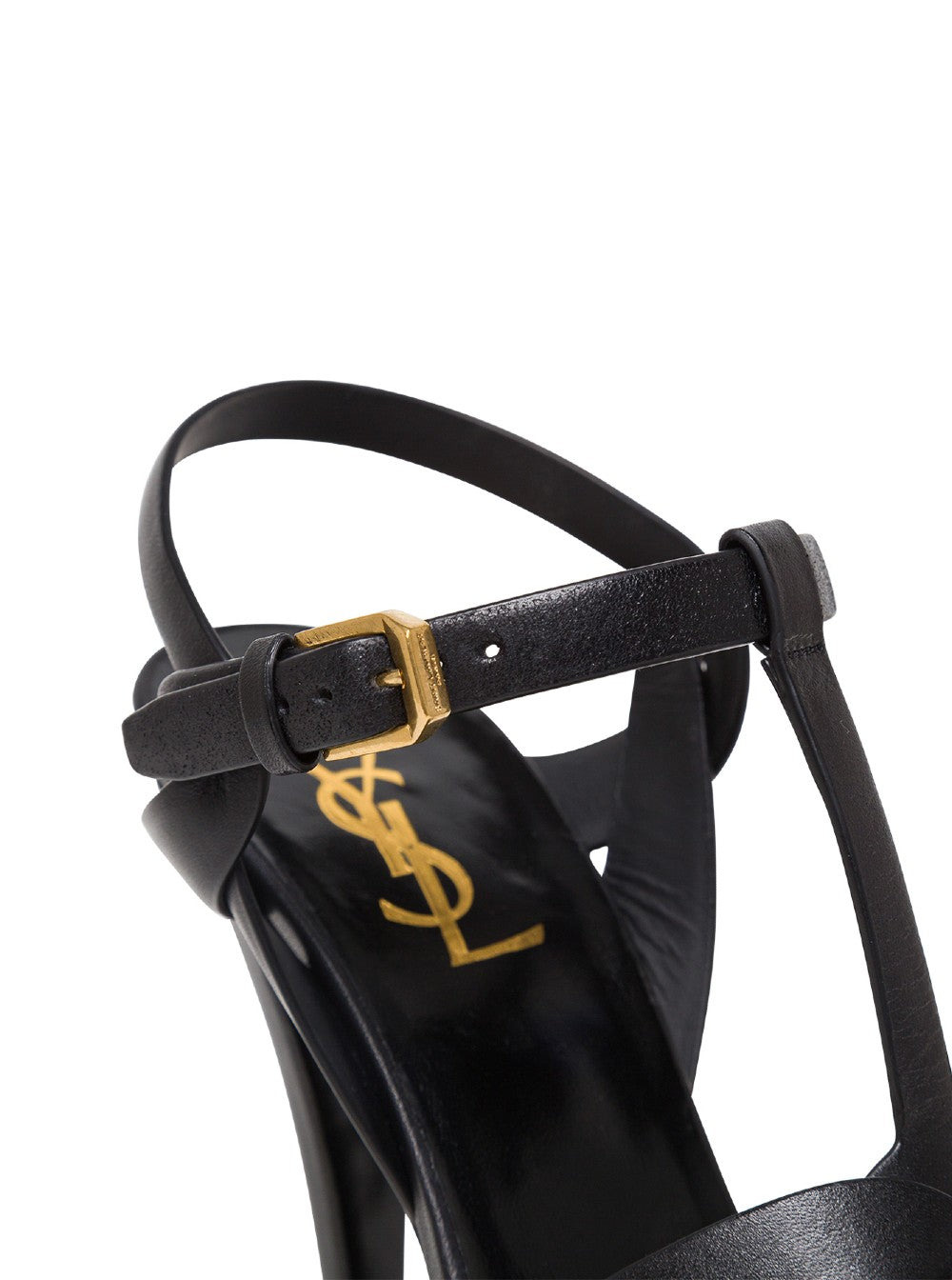 Saint Laurent Women 'Tribute' Black Sandals With Logo In Patent Leather Woman - 4