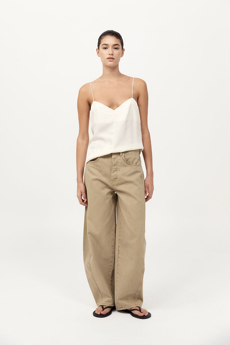 Silk Twill Cami - Milk - 4
