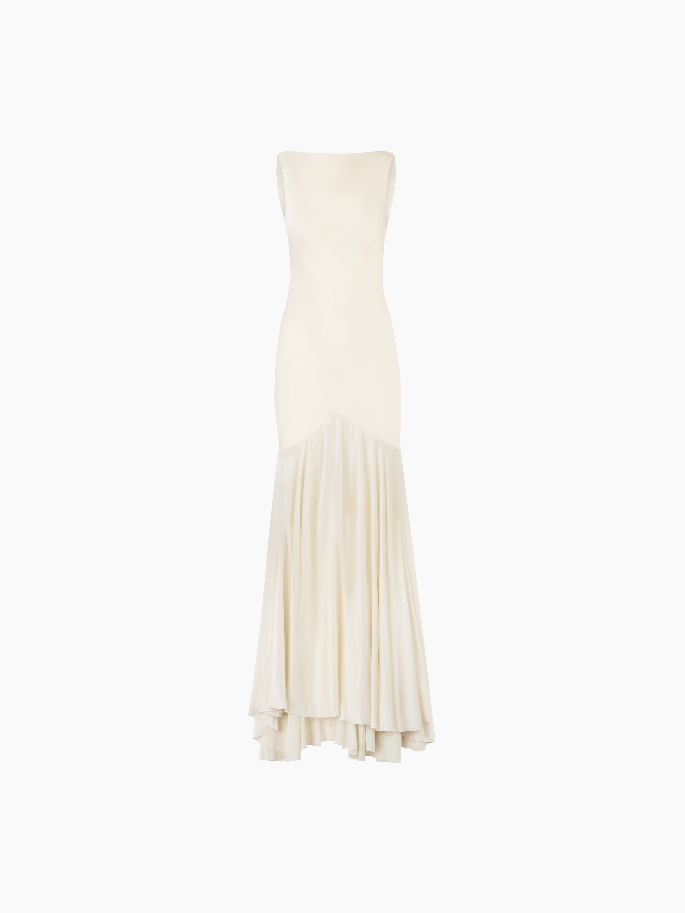 MERMAID DRESS WITH OPEN BACK - 2