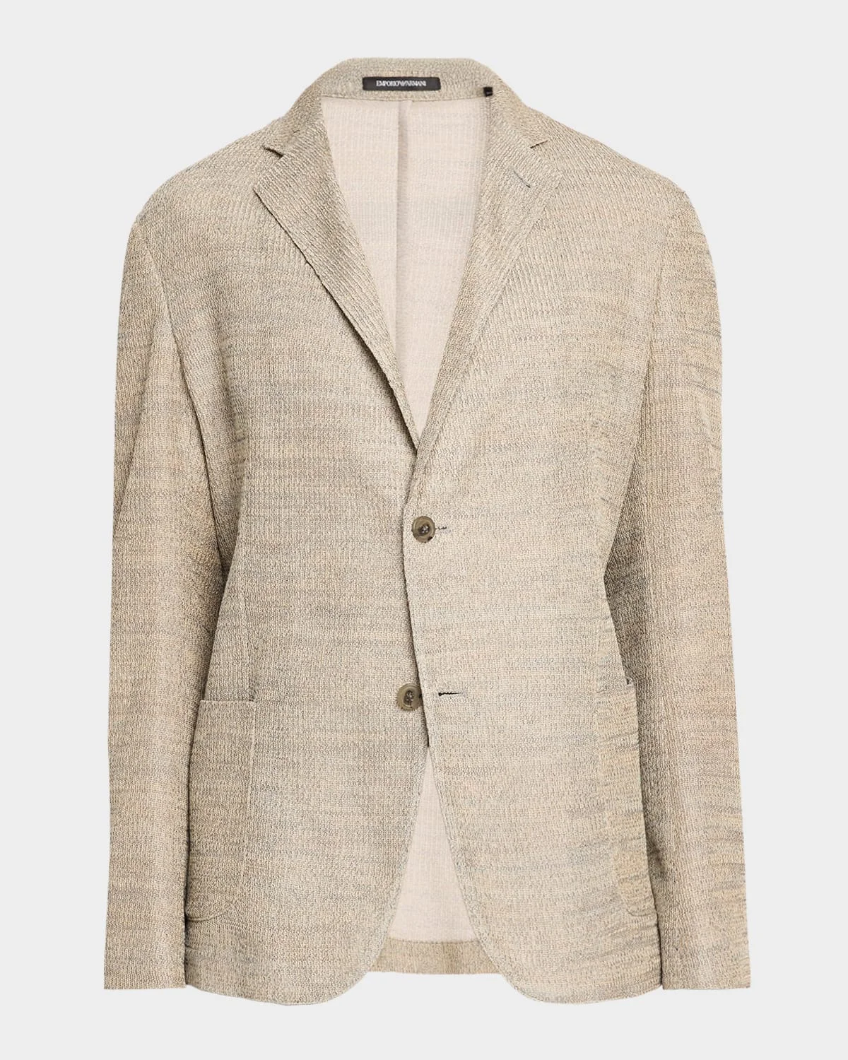 Men's Cotton Textured Knit Blazer - 1