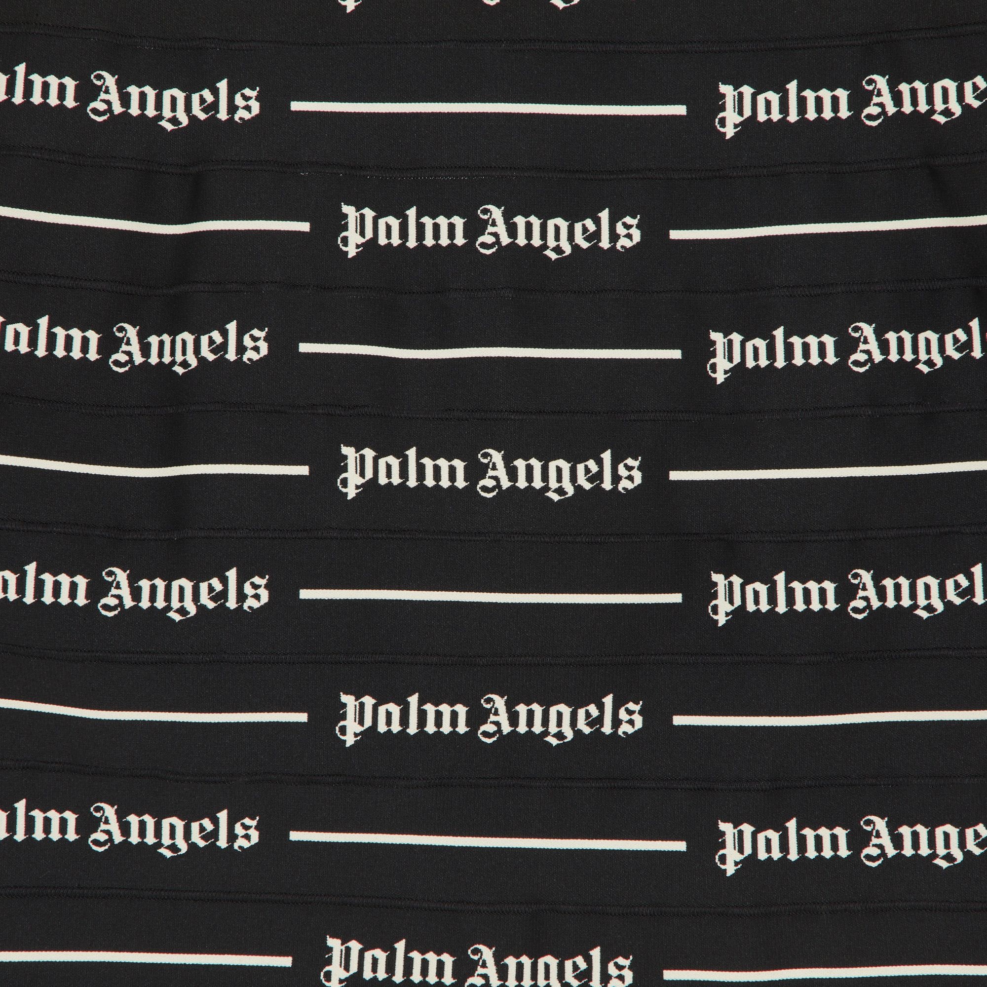 Palm Angels Classic Logo Tape Mini Skirt 'Black/Off White' - 3