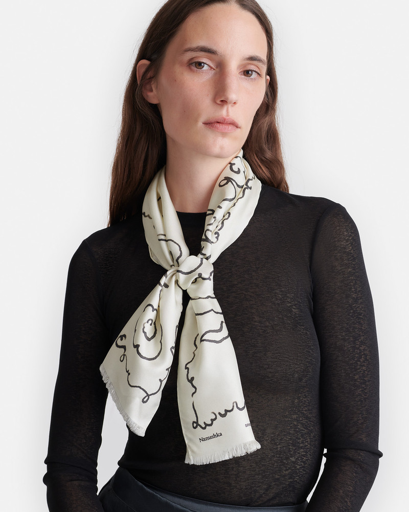 Printed Silk Scarf 1