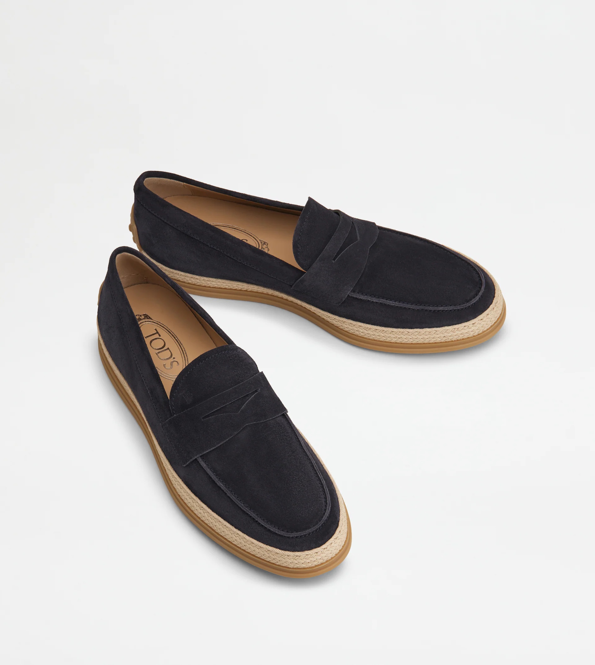 LOAFERS IN SUEDE - BLUE - 2