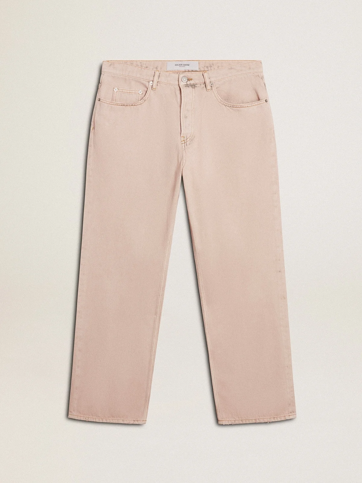 Men's pink dyed jeans - 1