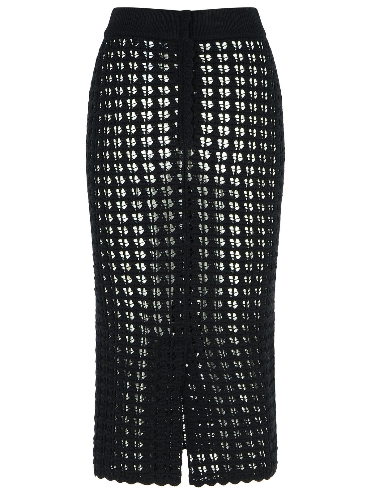 Dolce & Gabbana Black Virgin Wool Skirt Women - 3
