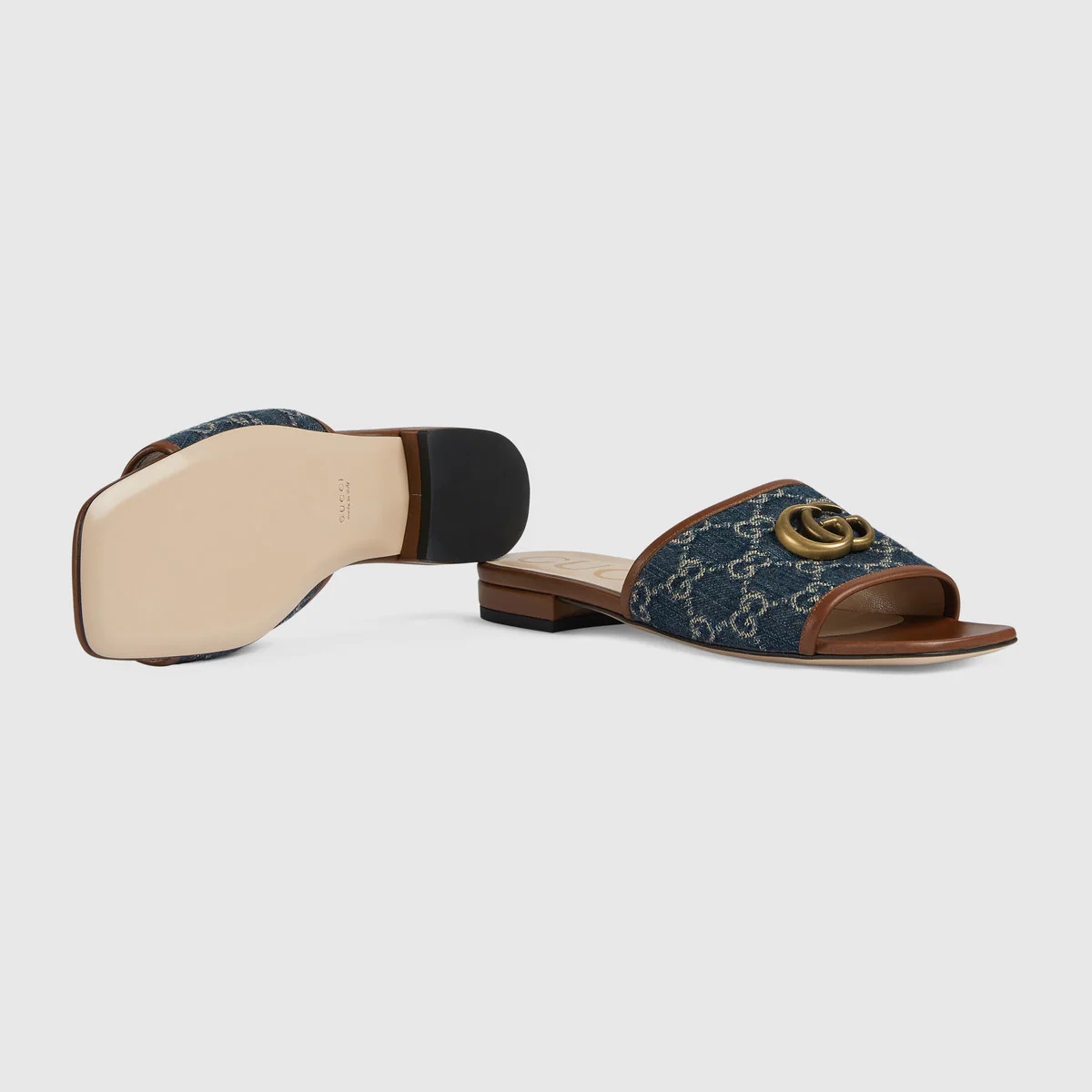 Women's slide sandal with Double G - 5