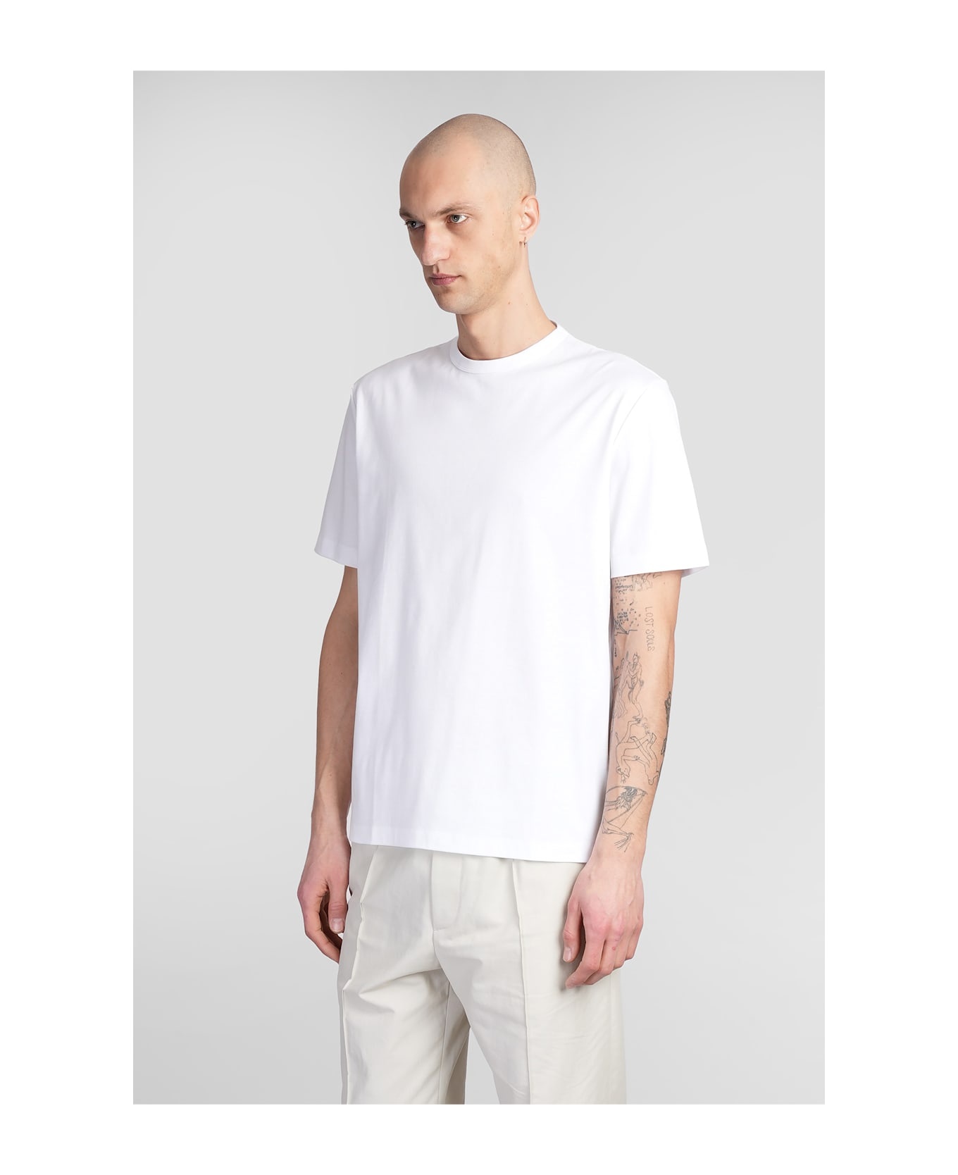 T-shirt In White Cotton - 4
