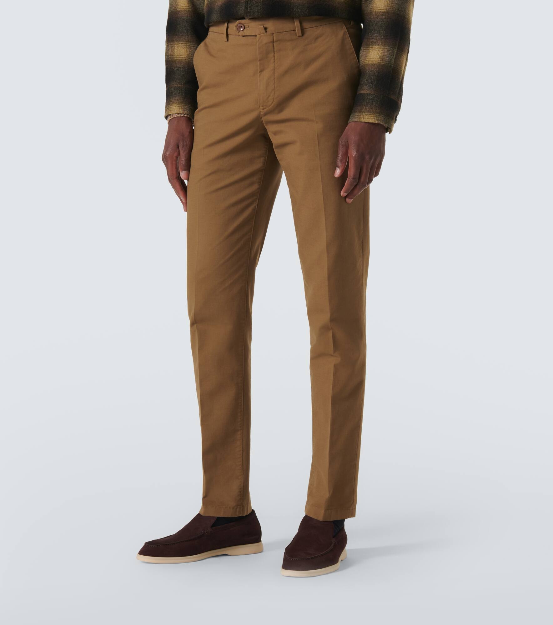 Carlo cotton-blend satin chinos - 3