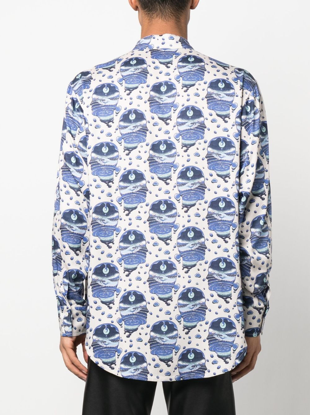 graphic-print long-sleeve shirt - 4