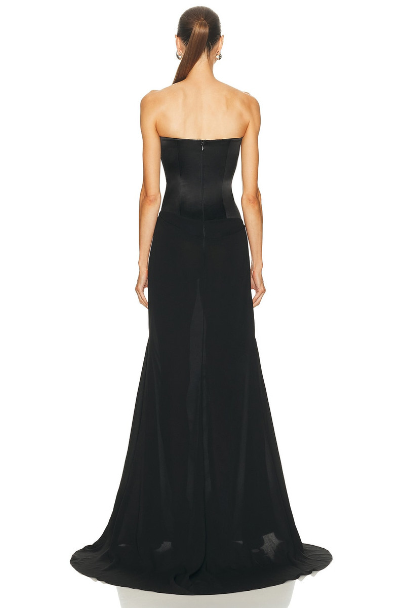 ALEX PERRY Strapless Longline Corset Gown outlook