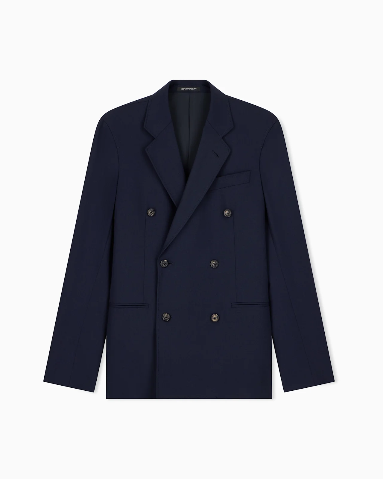 HALF-LINED BLAZER IN STRETCH WOOL PLAIN WEAVE - 1