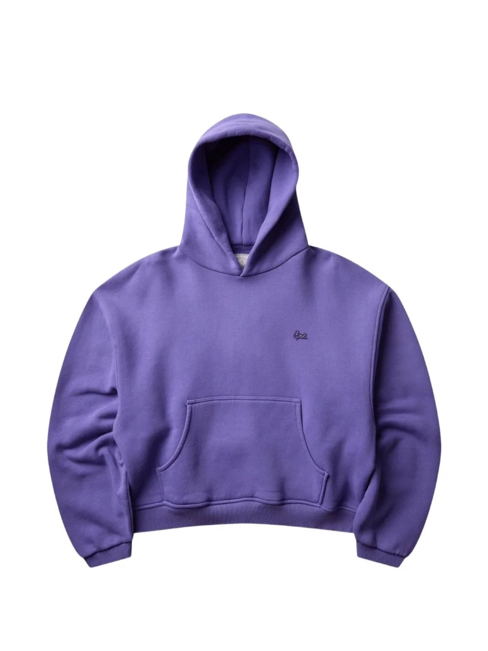 Script logo-embroidered hoodie - 1