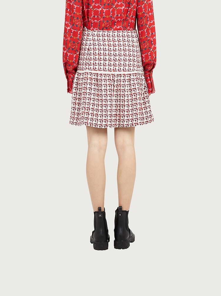 SKIRT WITH FLOUNCE - 4