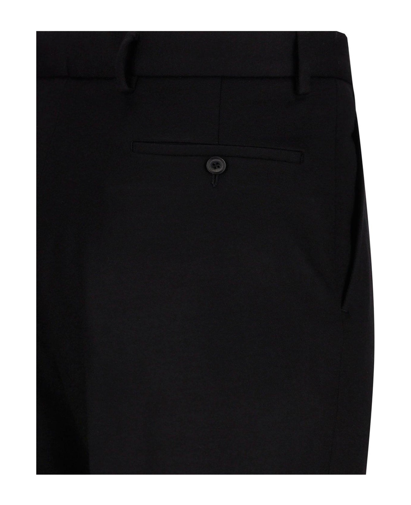 Buttoned Tapered Leg Pants - 3