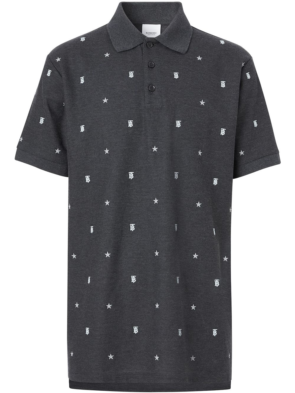 monogram motif polo shirt - 1