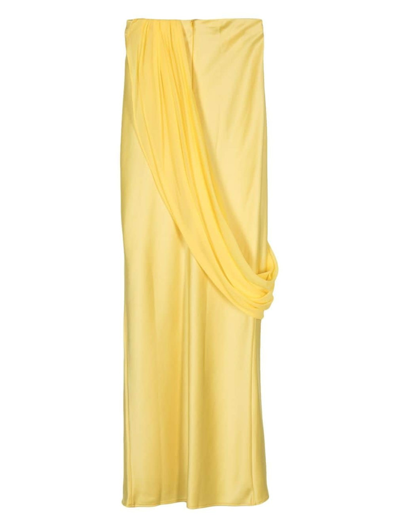 Paris Georgia Viola draped-panel maxi skirt outlook