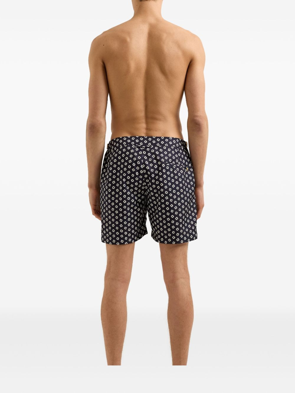 Bulldog geometric-print swim shorts - 4