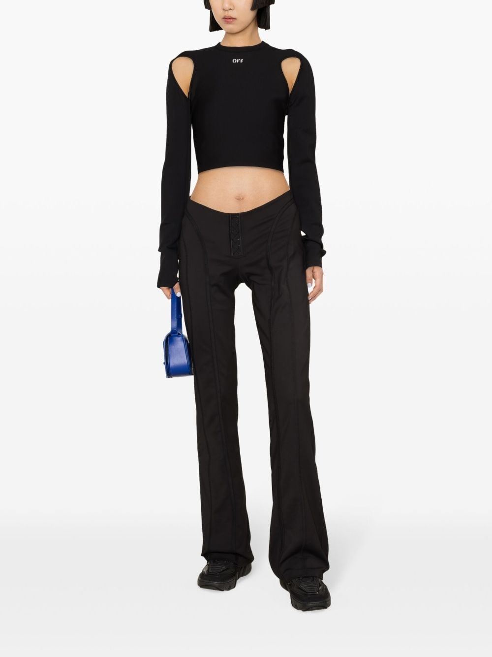 cut-out crop top - 2
