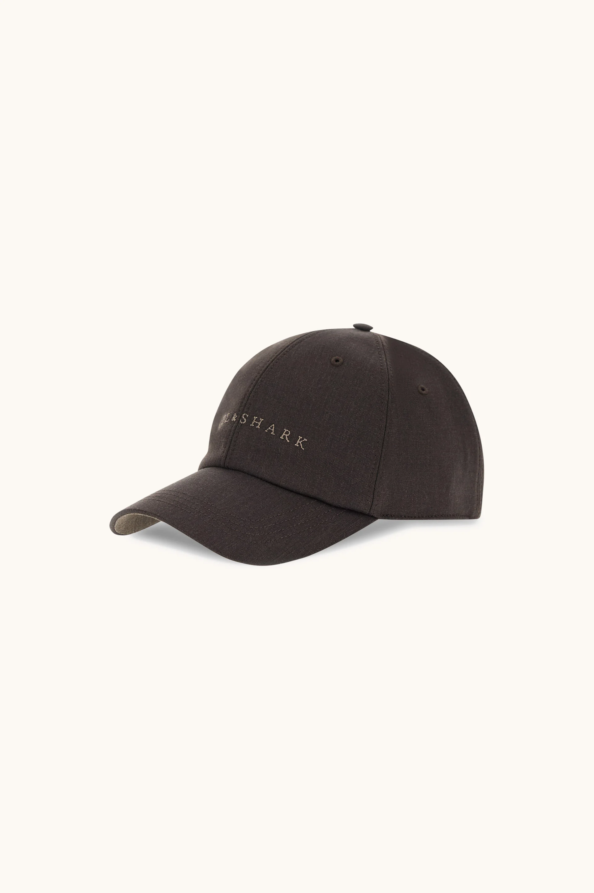 WOOL BASEBALL CAP WITH EMBROIDERY - 1