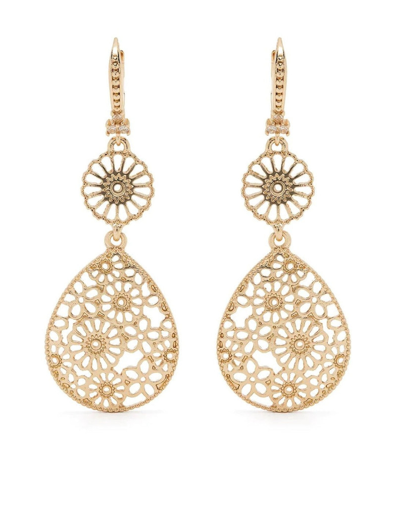 DOUBLE DROP FILIGREE EARRINGS - 1