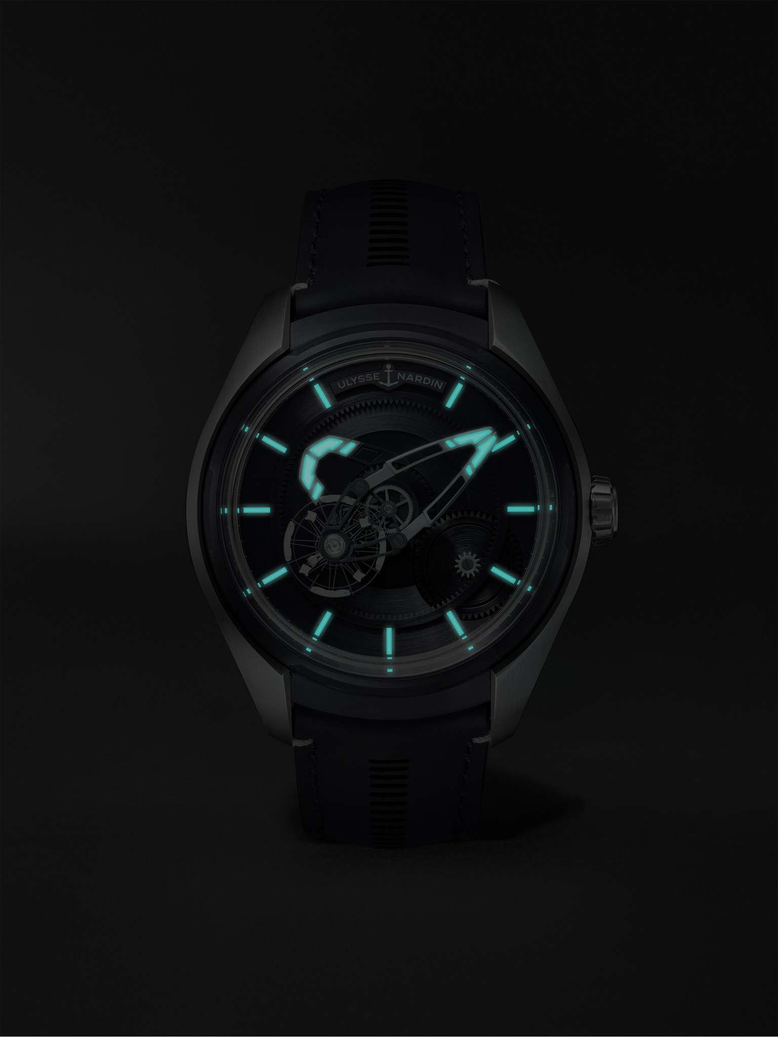 Freak X Automatic 43mm Titanium and Leather Watch, Ref. No. 2303-270.1/03 - 10
