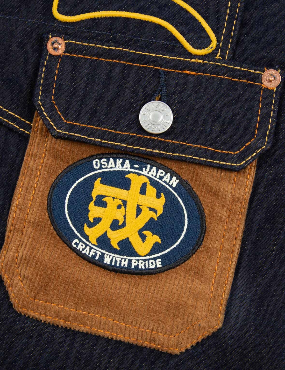 FABRIC-BLOCKING CARROT-FIT JEANS WITH WORKER POCKETS #2017 - 9