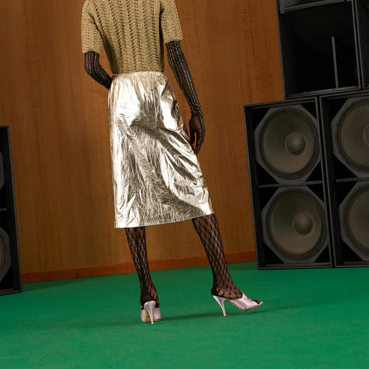 Metallic leather skirt - 7