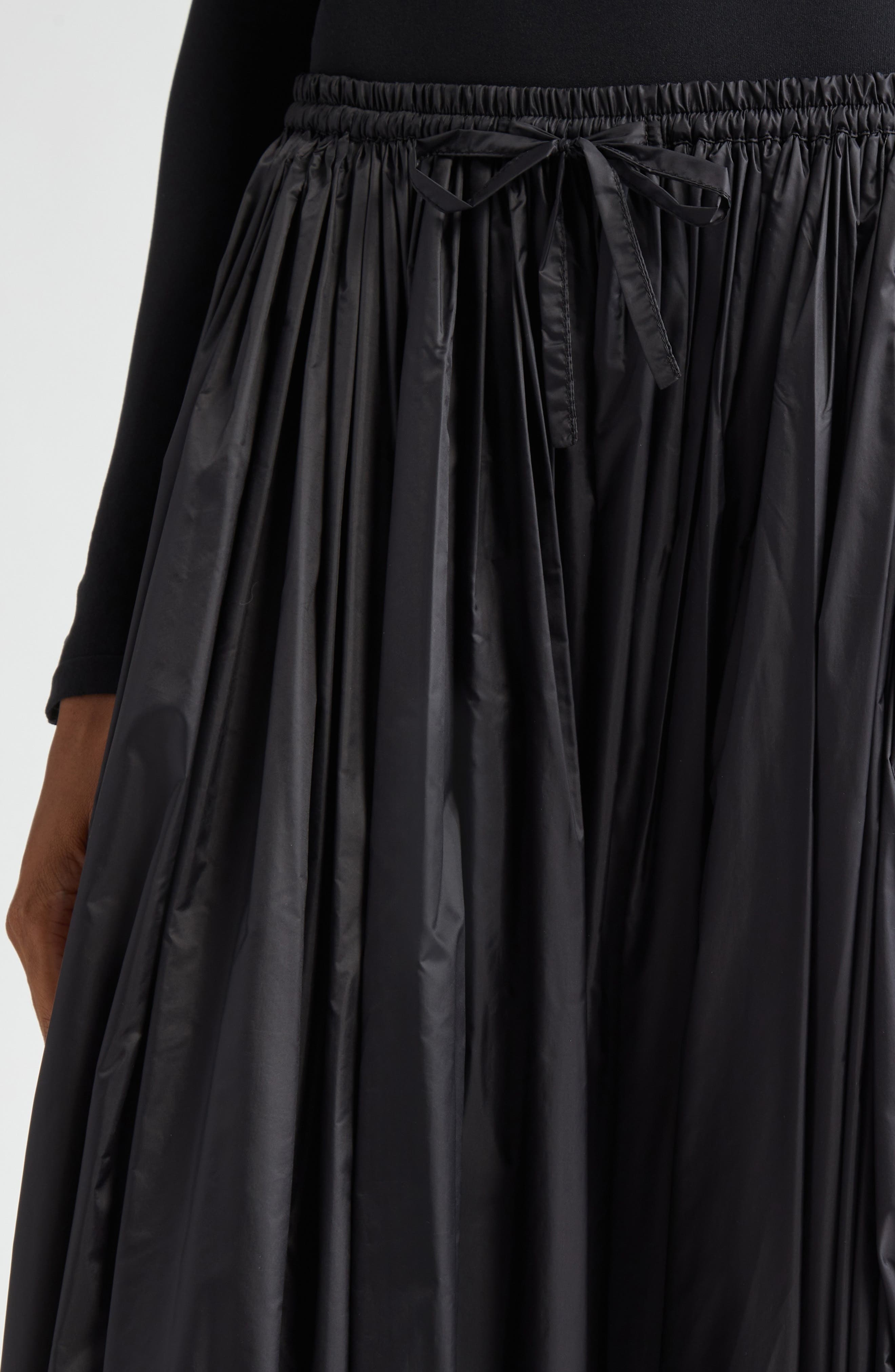 Alaïa Balloon Taffeta Pants in Noir at Nordstrom - 4