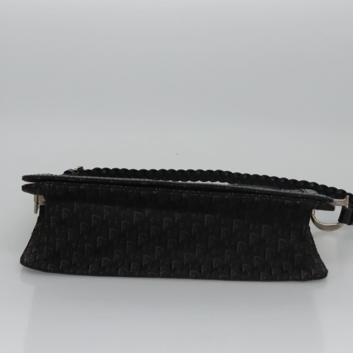 DIOR Trotter Canvas Hand Bag Black - 5