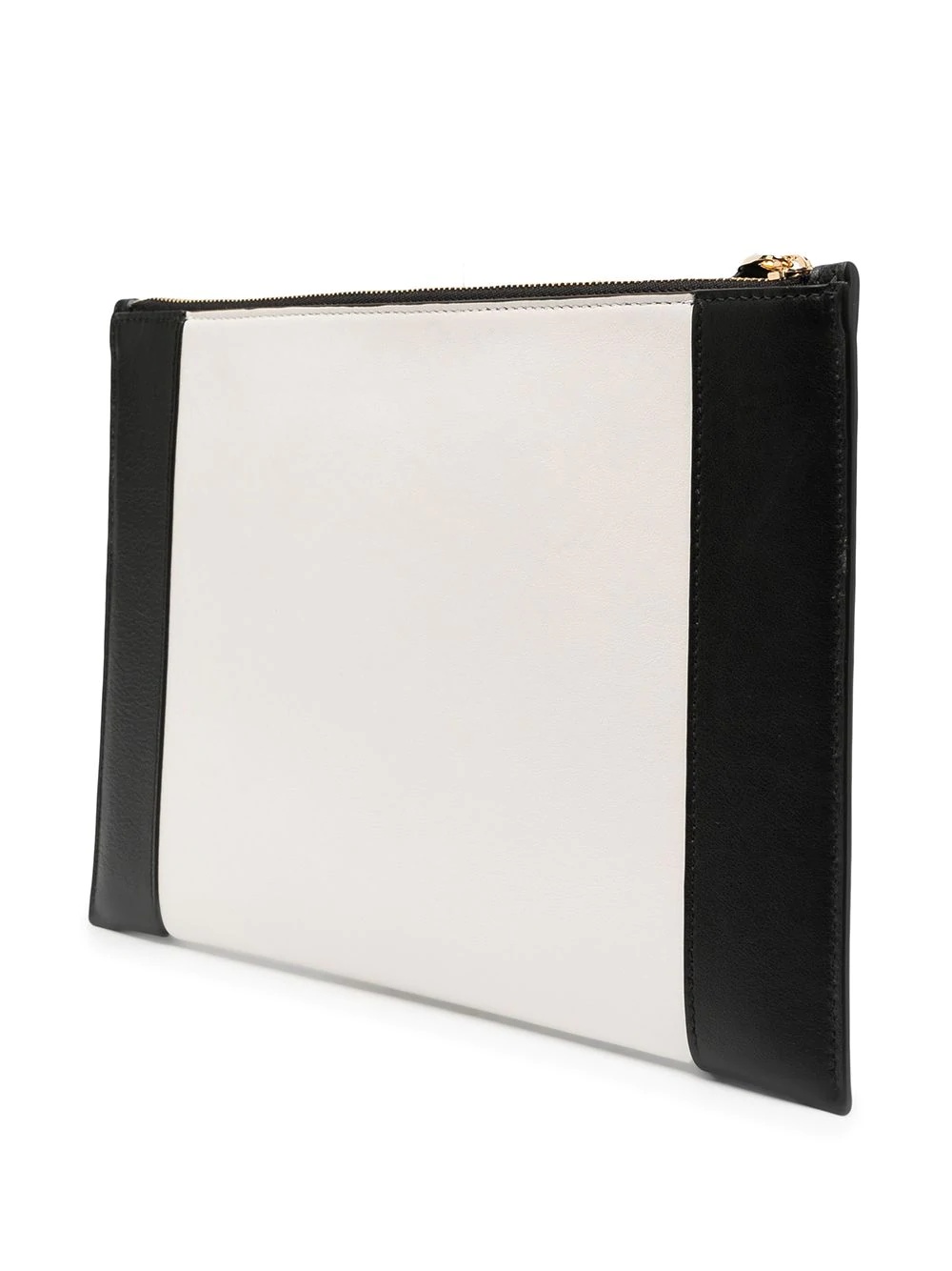 embossed logo colour block clutch - 3