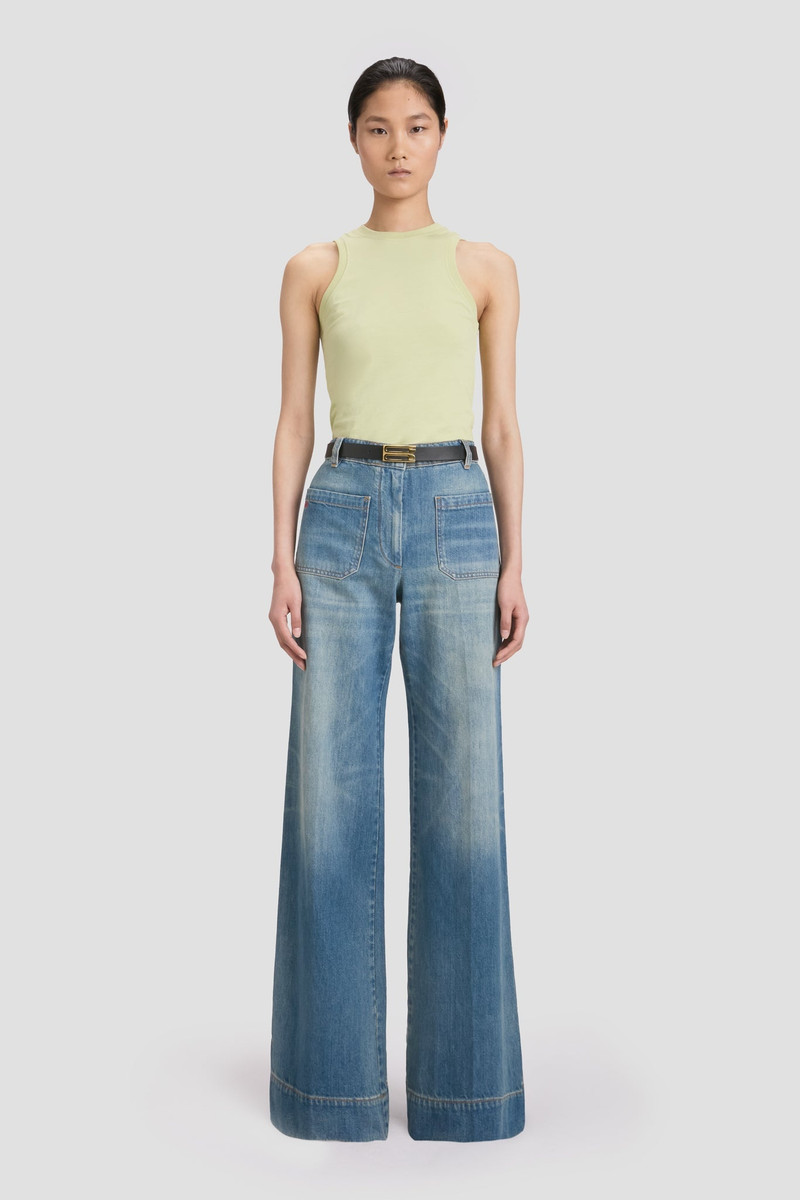 Victoria Beckham Tank Top In Pistachio outlook