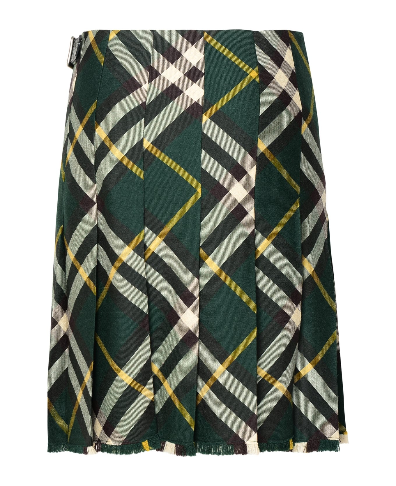 Green Wool Skirt - 3