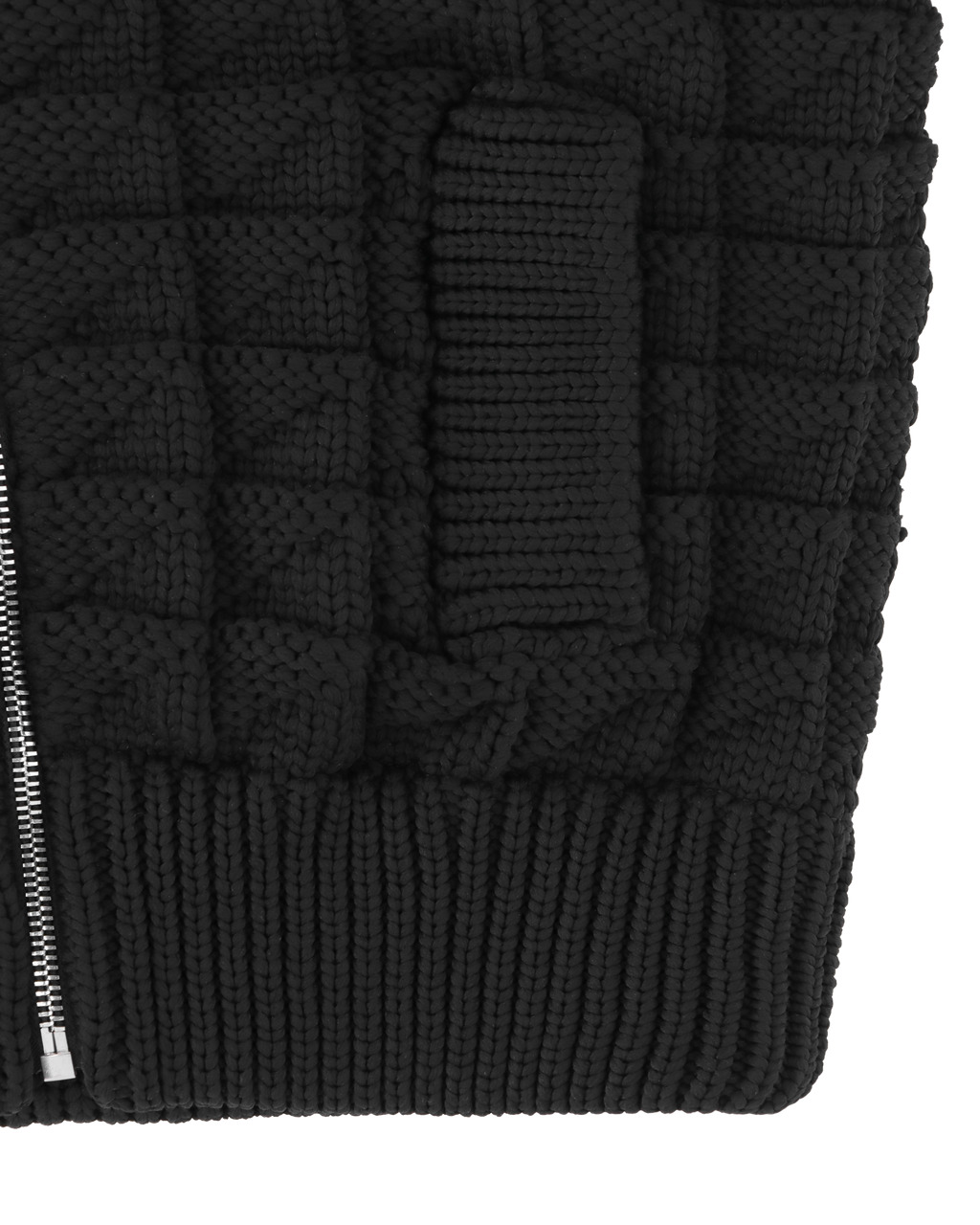 CHUNKY KNIT ZIP CARDIGAN - 7