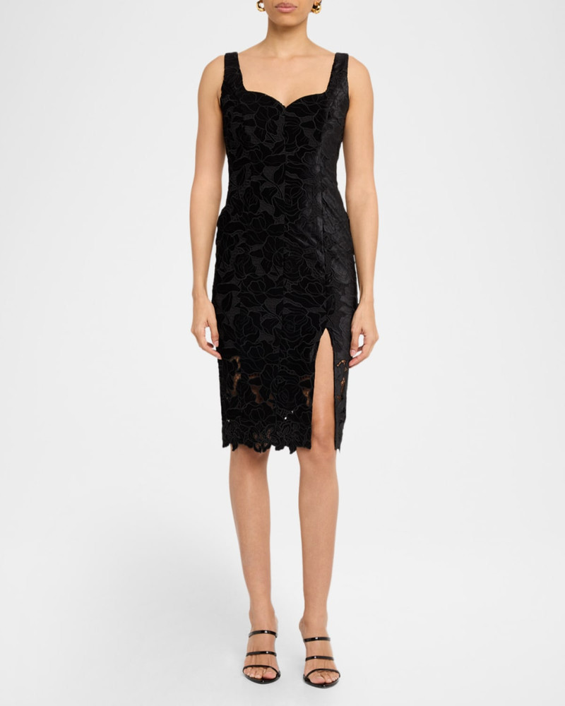 GENERATION LOVE Glinda Velvet Lace Sheath Dress outlook