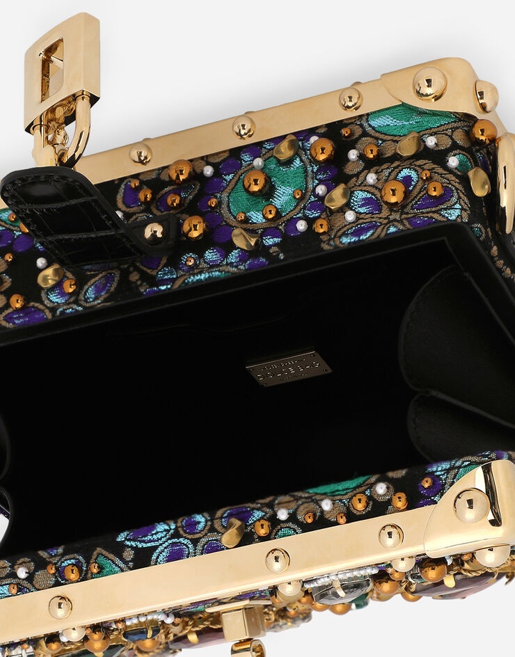 Jacquard Dolce Box bag with embroidery - 5