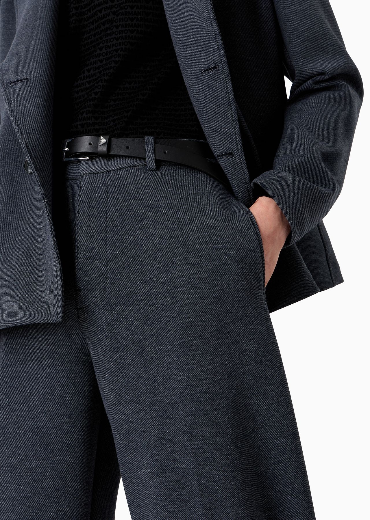 Tapered trousers in technical jersey - 5