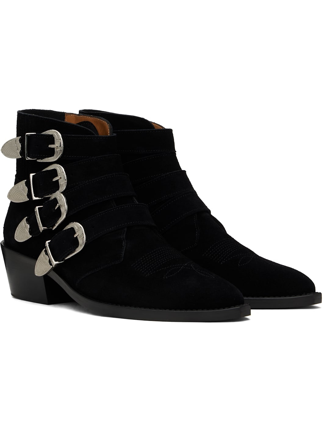 Black Buckle Boots - 4
