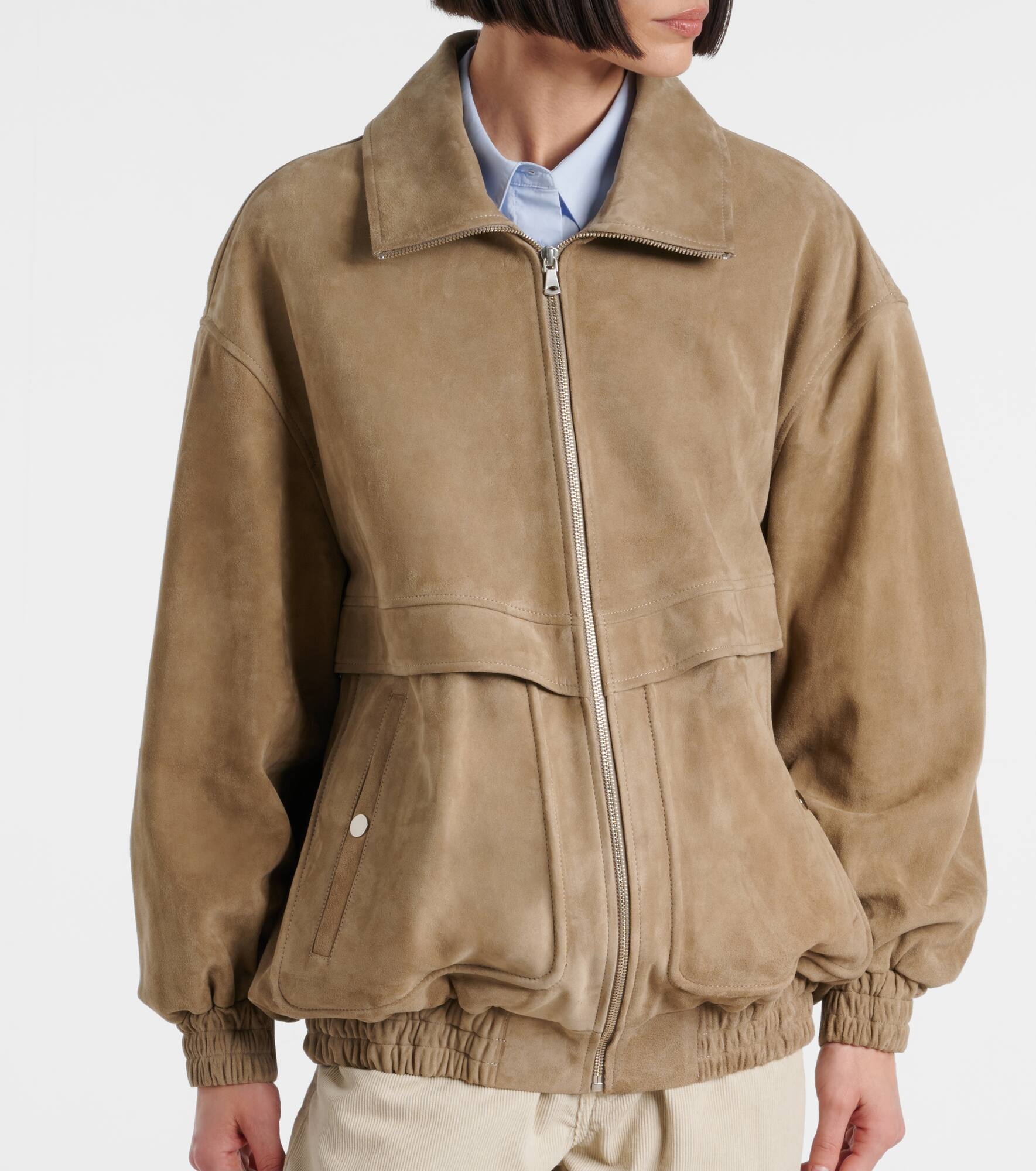 Beck suede bomber jacket - 6
