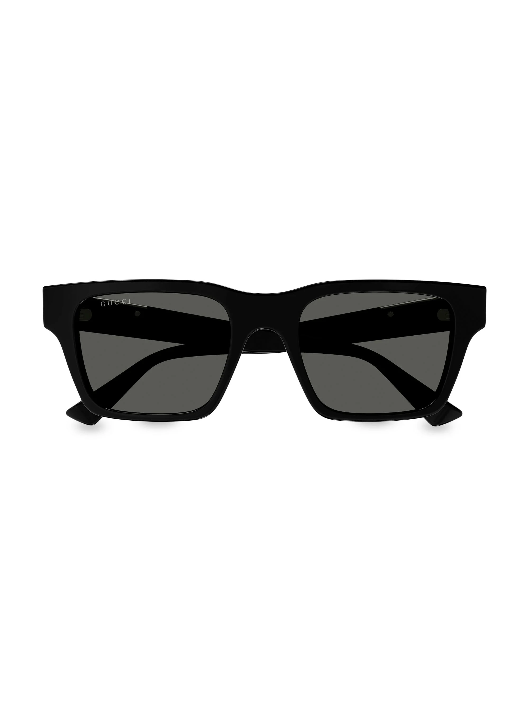 Men's Subtle Web GG 51MM Square Sunglasses - Black - 1