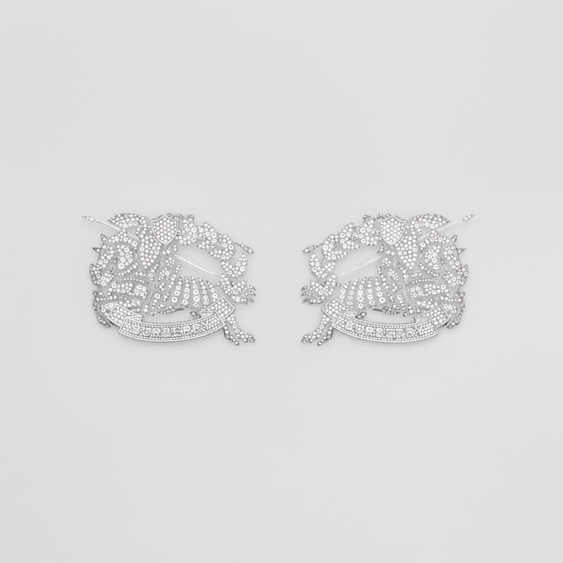 Crystal EKD Palladium-plated Earrings 1
