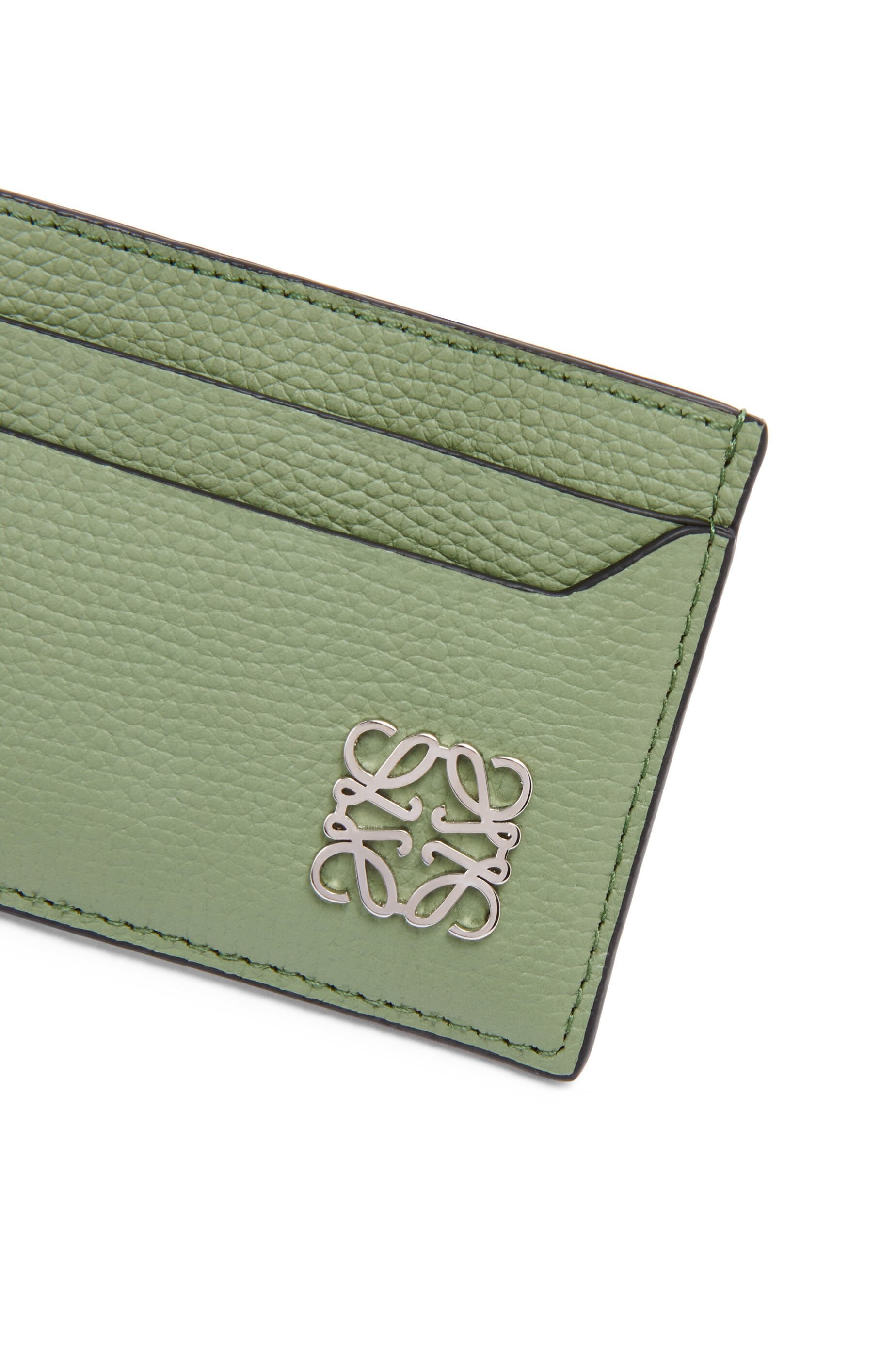 Anagram plain cardholder in pebble grain calfskin - 4