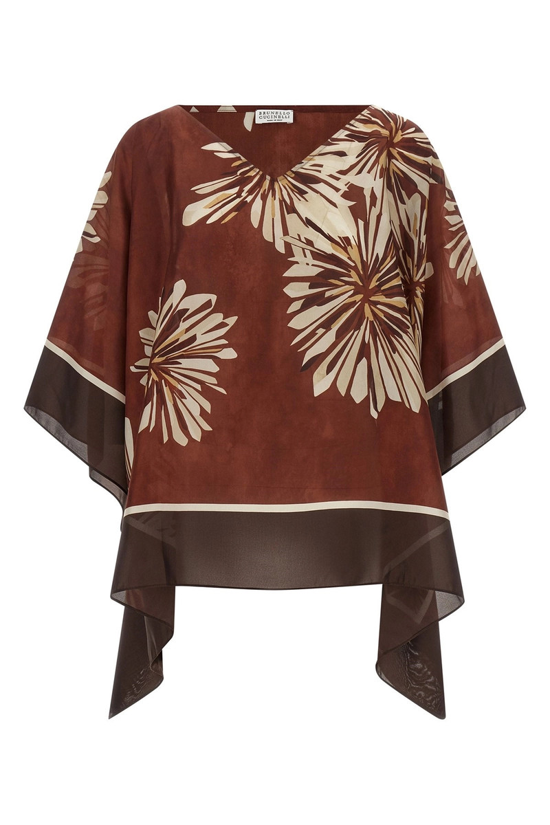 Silk scarf blouse 1