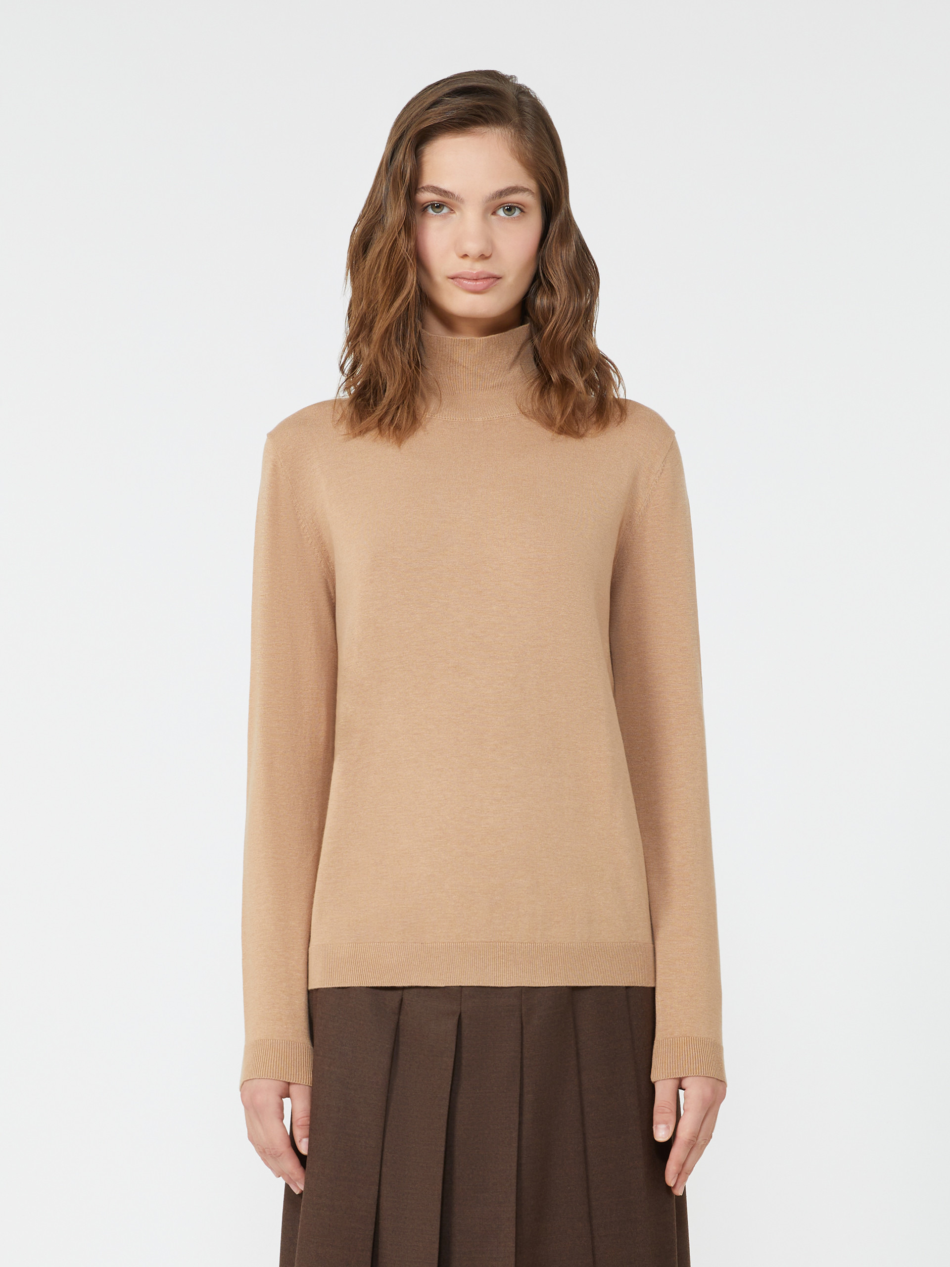 KIKU Wool and silk knit turtleneck - 3
