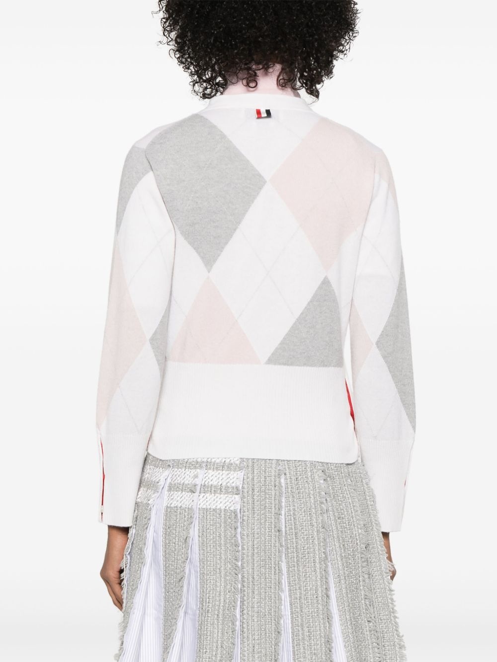 argyle-intarsia cashmere jumper - 4