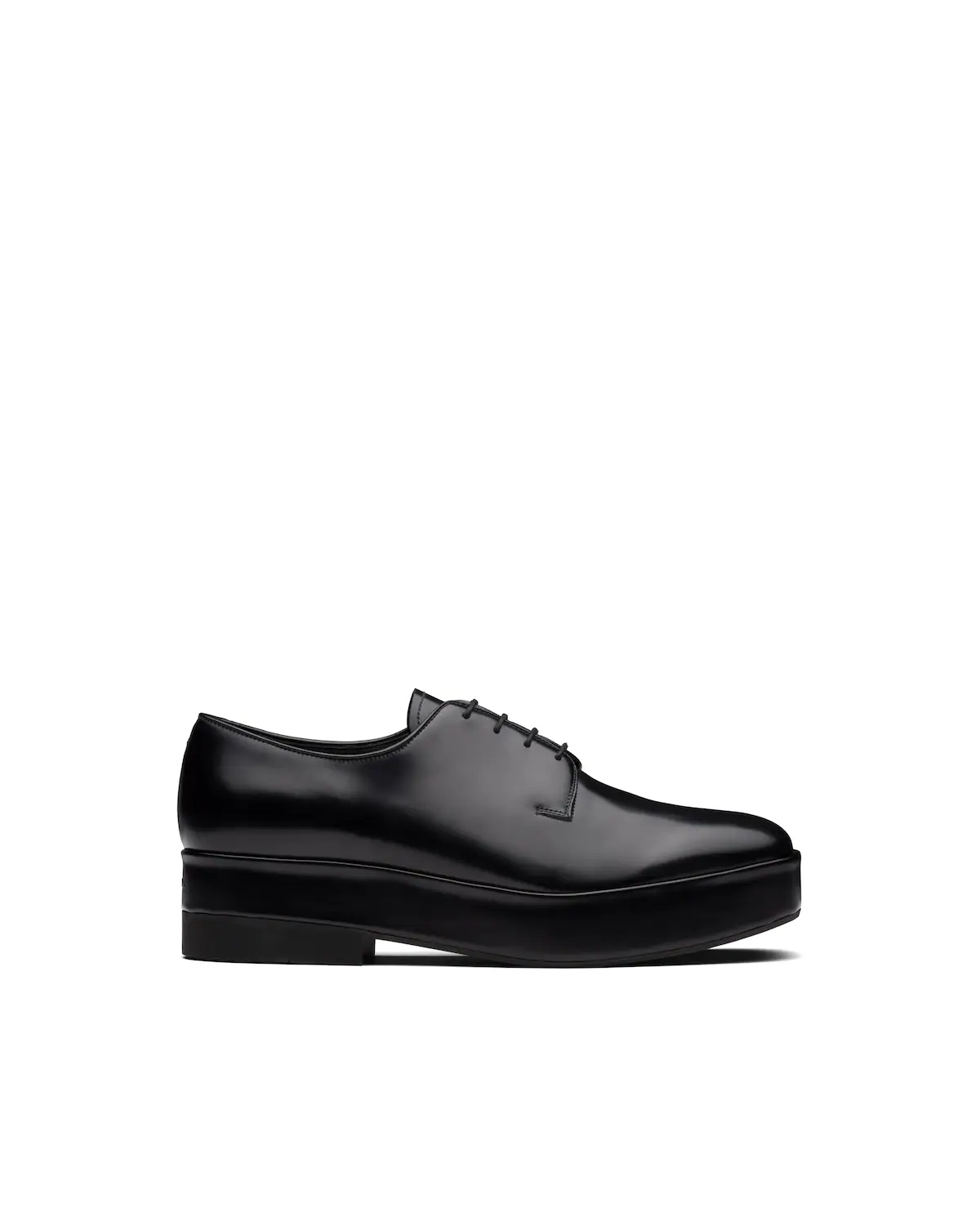 Brushed leather laced derby shoes - 2